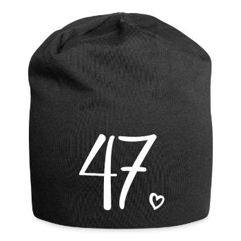 Cute Number 47, 47 Years Old, 47th Birthday Gift - Jersey Beanie - black - Front