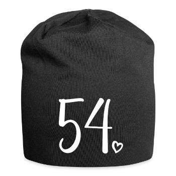 Cute Number 54, 54 Years Old, 54th Birthday Gift - Jersey Beanie - black - Front