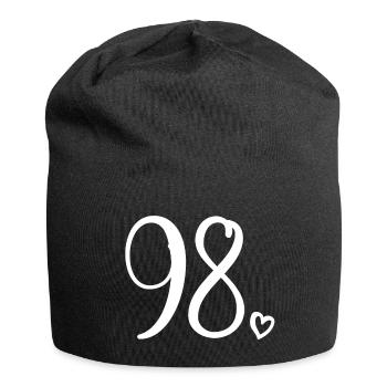 Cute Number 98, 98 Years Old, 98th Birthday Gift - Jersey Beanie - black - Front