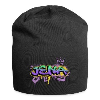 Jena Allemagne Ville Graffiti Pulvérisateur - Bonnet en jersey - noir - Devant