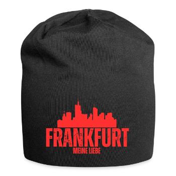 Frankfurt, Frankfurt am Main - Jersey-Beanie - Schwarz - Vorne