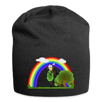 Folk Geige Schaf - Jersey-Beanie - Schwarz - Vorne