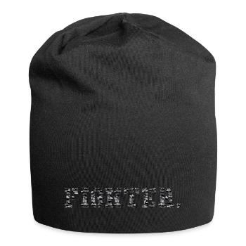 fighter. grey camouflage - Jersey Beanie - black - Front