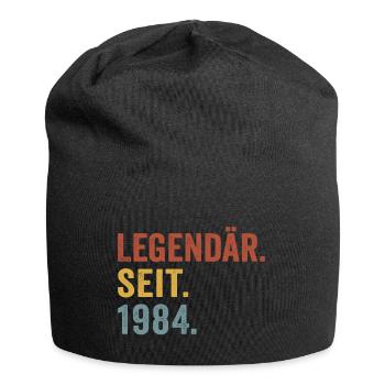 Legendär seit 1984 - Jersey-Beanie - Schwarz - Vorne