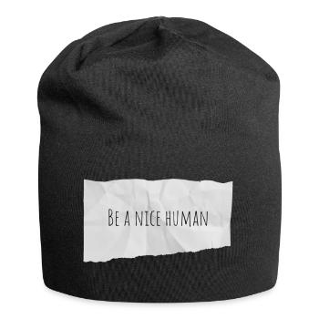 Soyez un humain gentil - Bonnet en jersey - noir - Devant