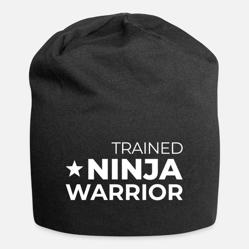 Trained Ninja Warrior - Jersey-Beanie - Schwarz