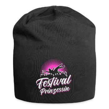 Festival Prinzessin - Jersey-Beanie - Schwarz - Vorne