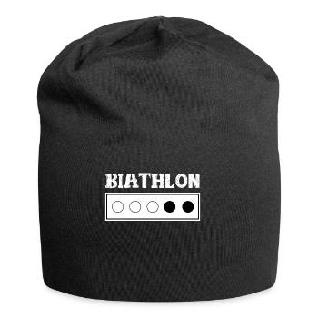 Biathlon Sport d'hiver - Bonnet en jersey - noir - Devant