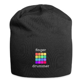 Beatmaker Drum Machine Gift Finger Drummer - Jersey Beanie - black - Front