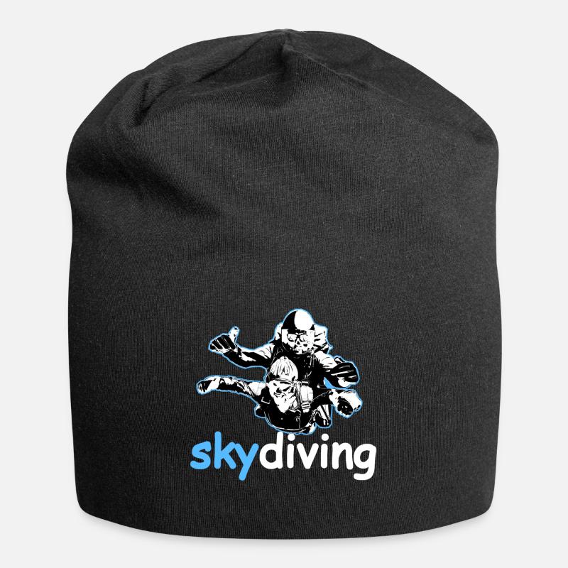 Skydiving tandem parachute - Jersey Beanie - black
