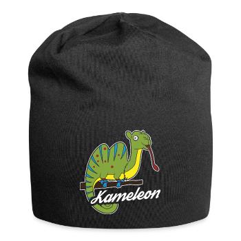Chameleons, Iguana or Kameleon Animal Love - Jersey Beanie - black - Front