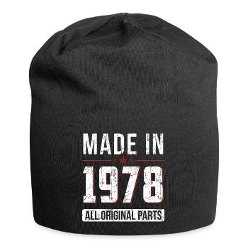 Fabriqué en 1978 Toutes les pièces d'origine - Anniversaire - Bonnet en jersey - noir - Devant
