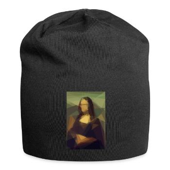 Mona Lisa - triangle - Jersey Beanie - black - Front