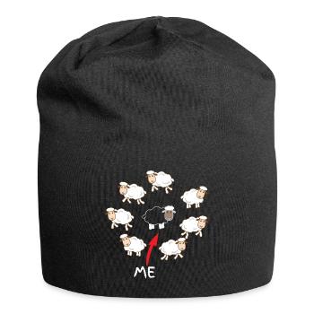 Mouton noir - Bonnet en jersey - noir - Devant