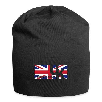 Drapeau anglais drapeau cadeau anglais - Bonnet en jersey - noir - Devant