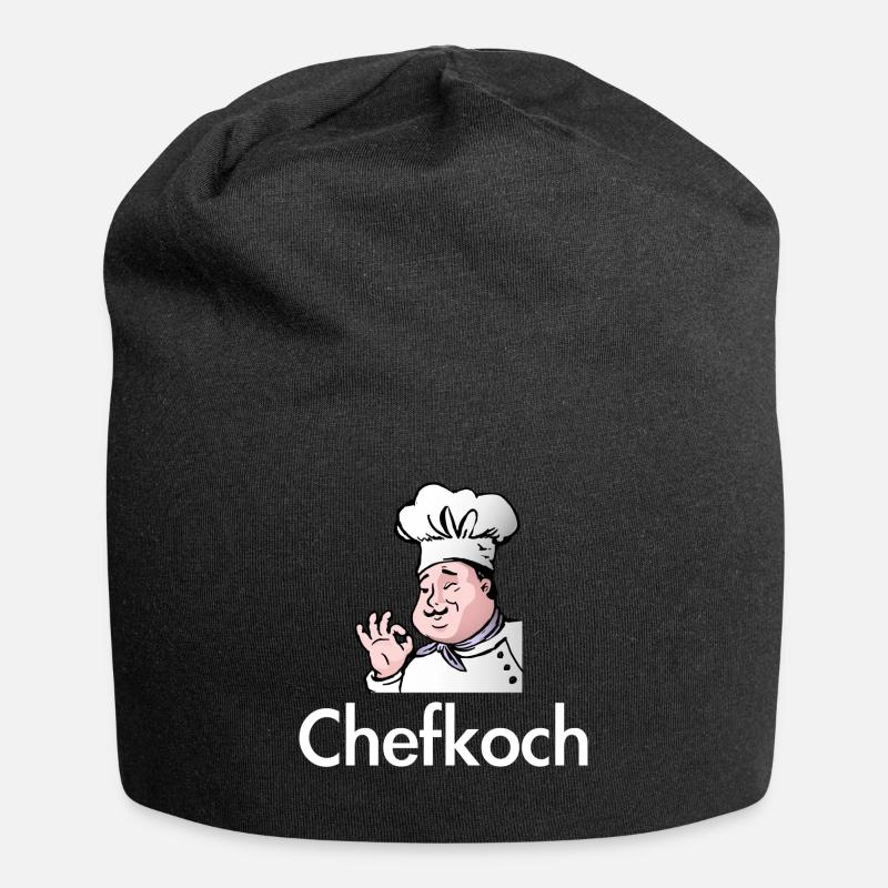 Chefkoch - Jersey-Beanie - Schwarz