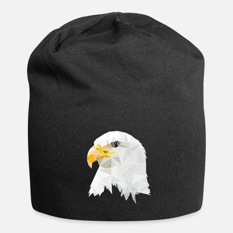 Adler - Jersey-Beanie - Schwarz