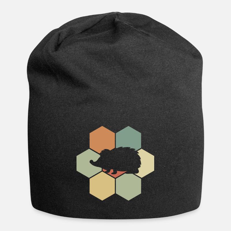 hérisson - Bonnet en jersey - noir
