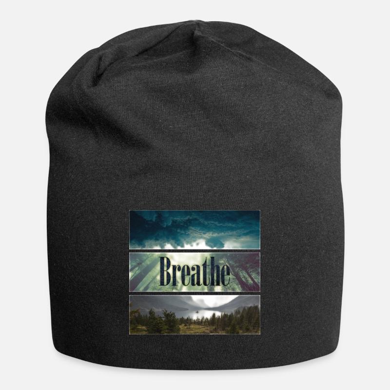 Breathe - Jersey-Beanie - Schwarz