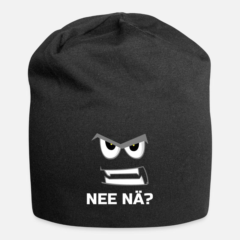Nee Nä - Jersey-Beanie - Schwarz