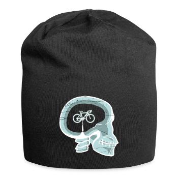 Fahrrad im Kopf Geschenk Röntgen bike Radsport - Jersey-Beanie - Schwarz - Vorne