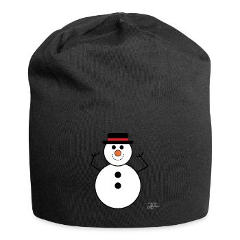 Christmas Christmas Christmas holiday season - Jersey Beanie - black - Front