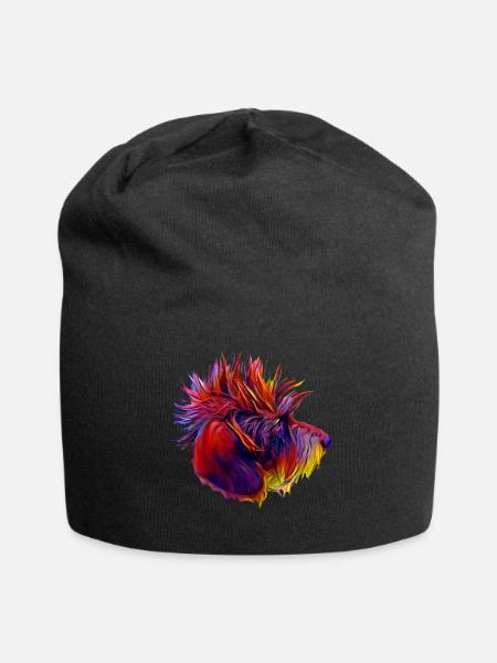 Punk Dackel Henri Zottel Dackelfieber - Jersey-Beanie - Schwarz