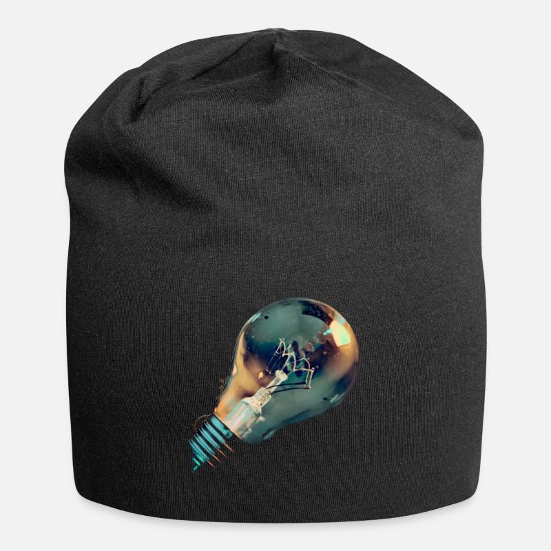 Ampoule électrique - Bonnet en jersey - noir