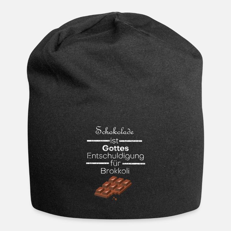 Schokolade - Jersey-Beanie - Schwarz