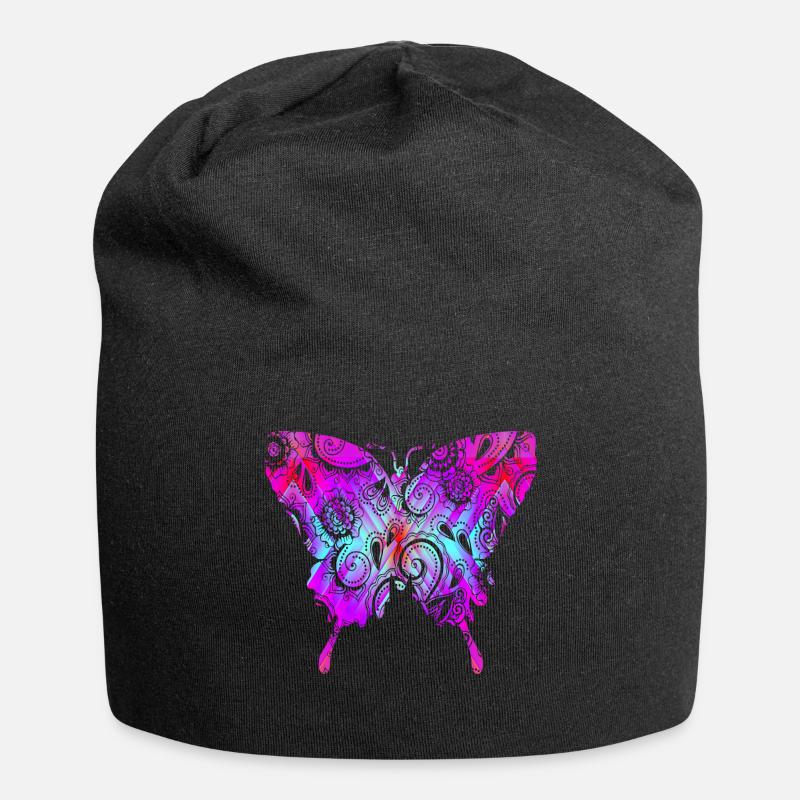 Psytrance Goa Geschenk - Jersey-Beanie - Schwarz