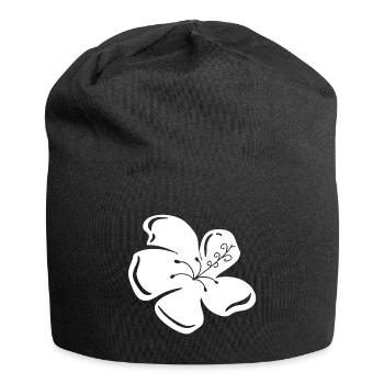 Schöne See Blume Urlaub Hawaii Meer Asia Geschenk - Jersey-Beanie - Schwarz - Vorne