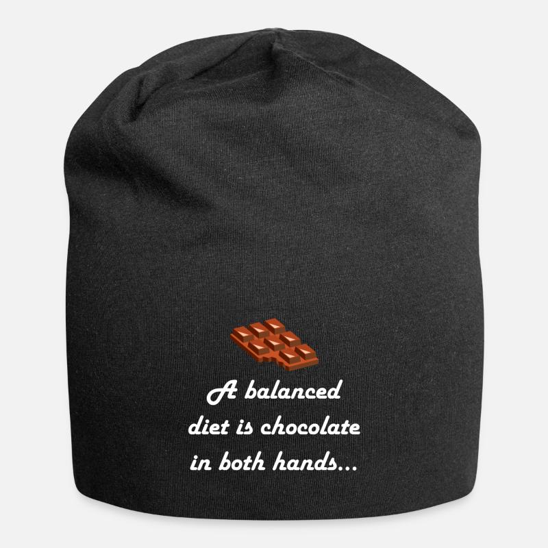 Schokolade - Jersey-Beanie - Schwarz