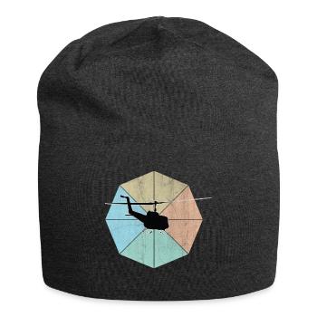 Hubschrauber - Jersey-Beanie - Anthrazit - Vorne