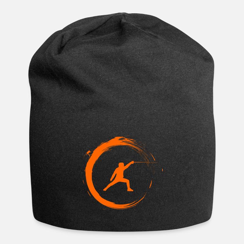 Fechten - Jersey-Beanie - Schwarz