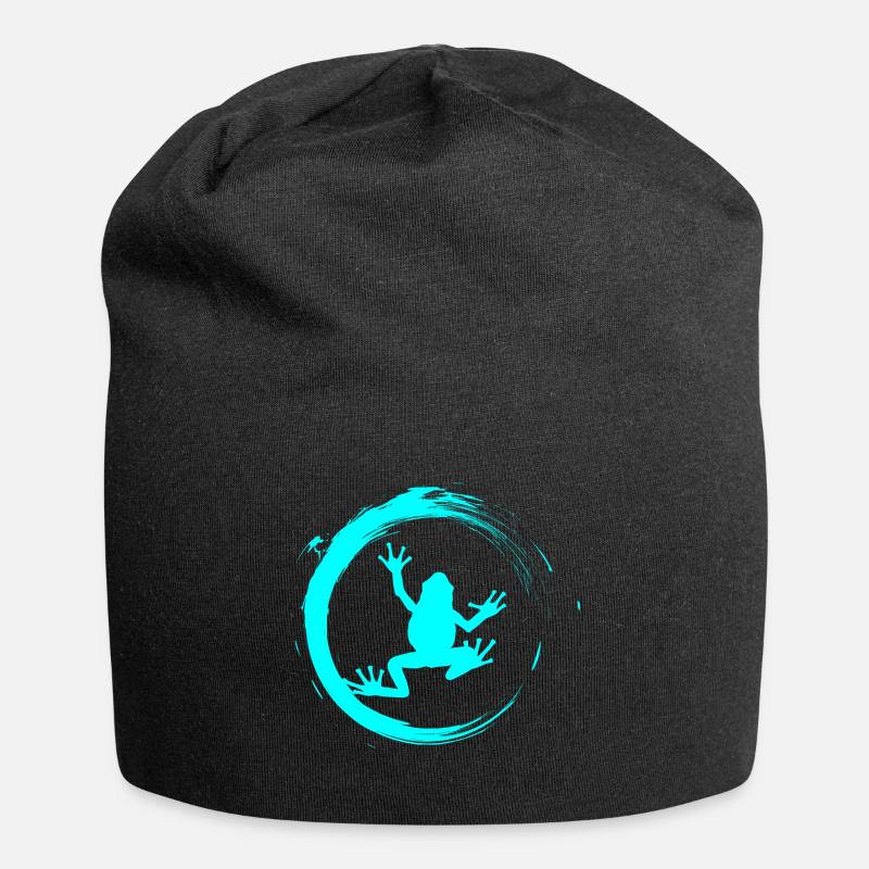 grenouille - Bonnet en jersey - noir