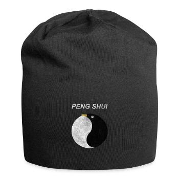 Peng Shui - Feng Shui, Chine, pingouin, cadeau - Bonnet en jersey - noir - Devant