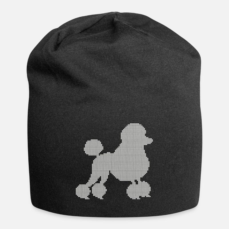 poodle - Jersey Beanie - black