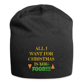 Christmas - Jersey-Beanie - Schwarz - Vorne