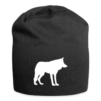 wolf Wolf Rudel Wolfsrudel - Jersey-Beanie - Schwarz - Vorne