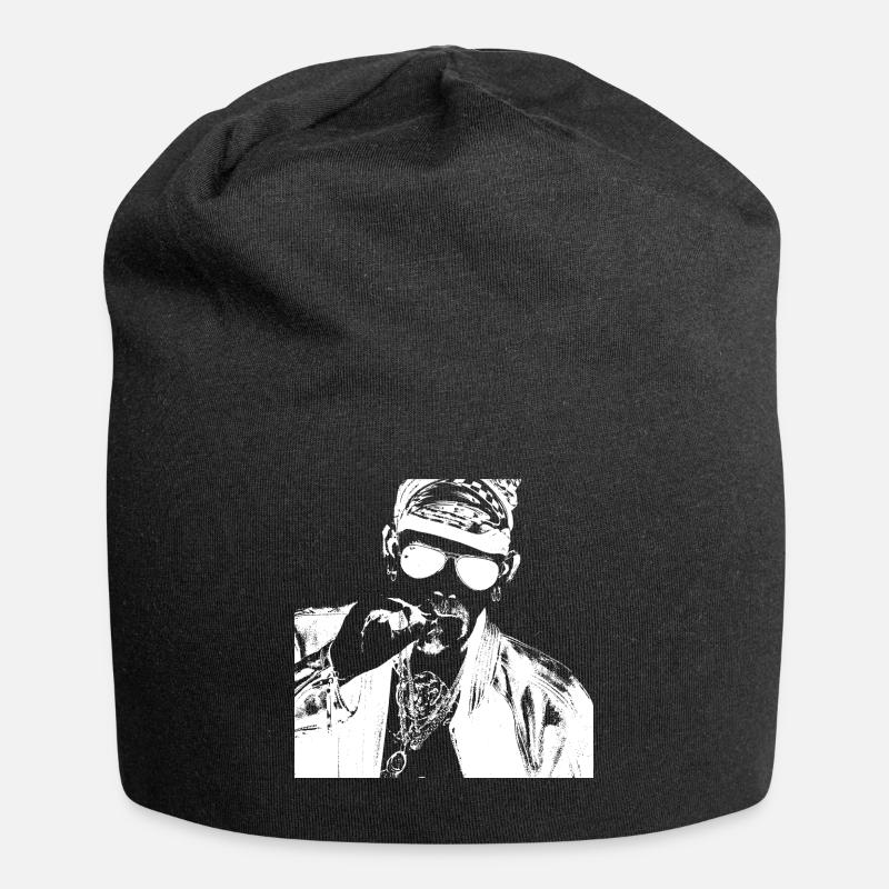 Rocker - Smoke on Mr. Cool Guy - Jersey-Beanie - Schwarz