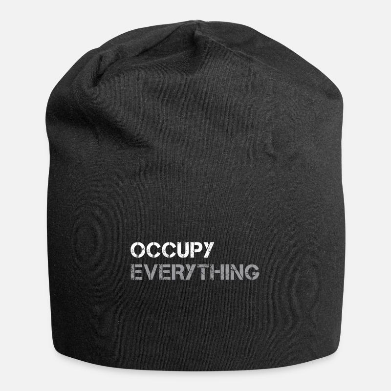 OCCUPY EVERYTHING - Jersey Beanie - black