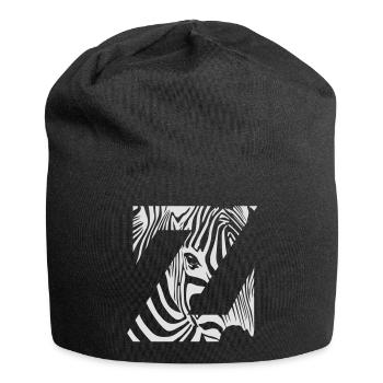 Zebra Mix Mono White - Bonnet en jersey - noir - Devant