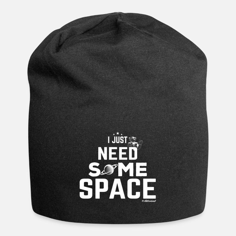 Astronaut Space Space Rocket - Jersey Beanie - black