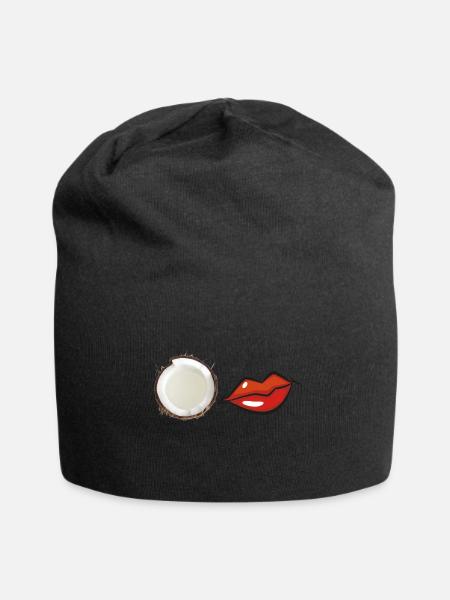 coconut kiss - Jersey-Beanie - Schwarz