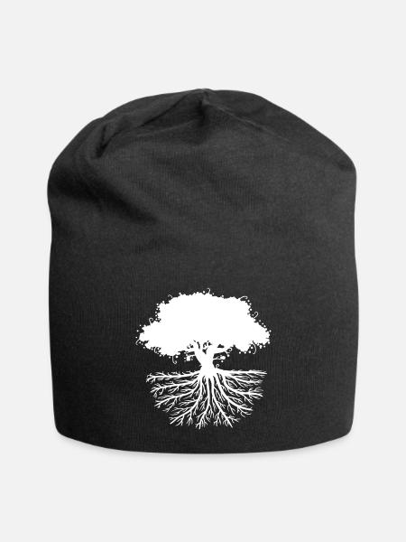 les racines des arbres blancs - Bonnet en jersey - noir