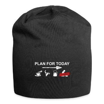 Motocross is the plan for today Dirtbike, Motorrad - Jersey-Beanie - Schwarz - Vorne