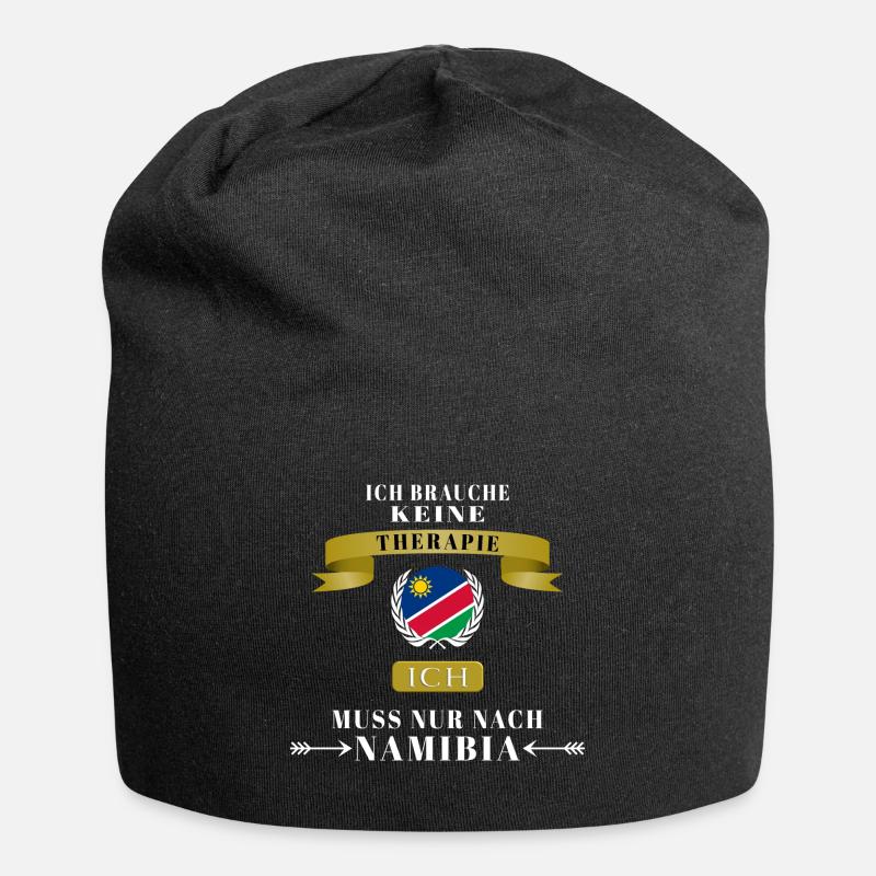 Namibia Süd-West-Afrika Design Geschenk Idee - Jersey-Beanie - Schwarz