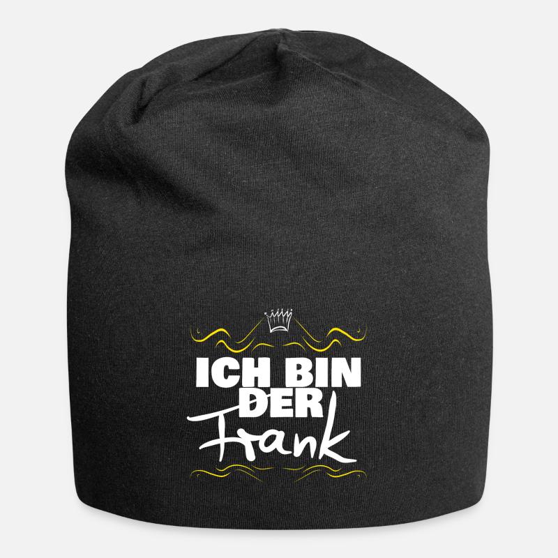 Koenig Frank Name - Jersey-Beanie - Schwarz