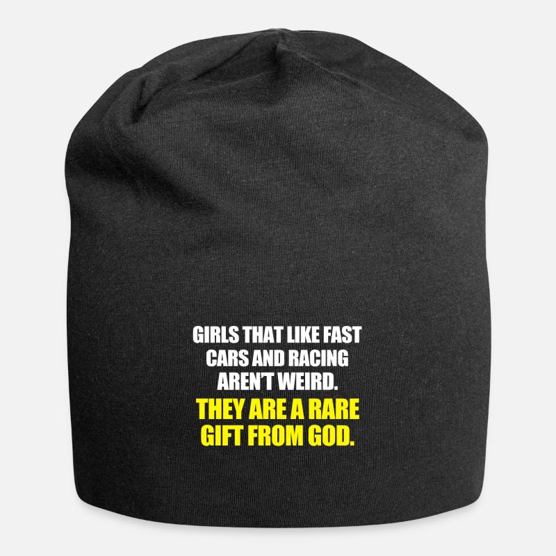 Sport automobile - Bonnet en jersey - noir