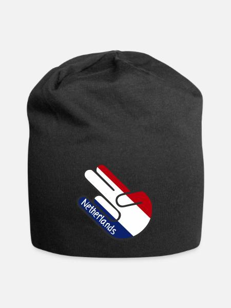 Shocker Netherlands Geschenk - Jersey-Beanie - Schwarz